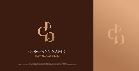 Initial DB Logo Design Vector 