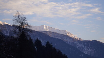 Beautiful Mountain View image during winter