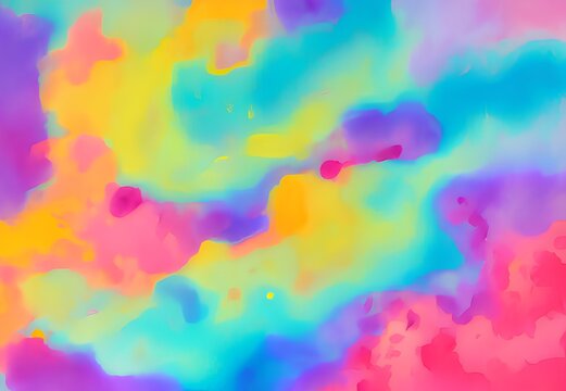 Generative AI,full Frame Shot Of Multi Colored Abstract Background