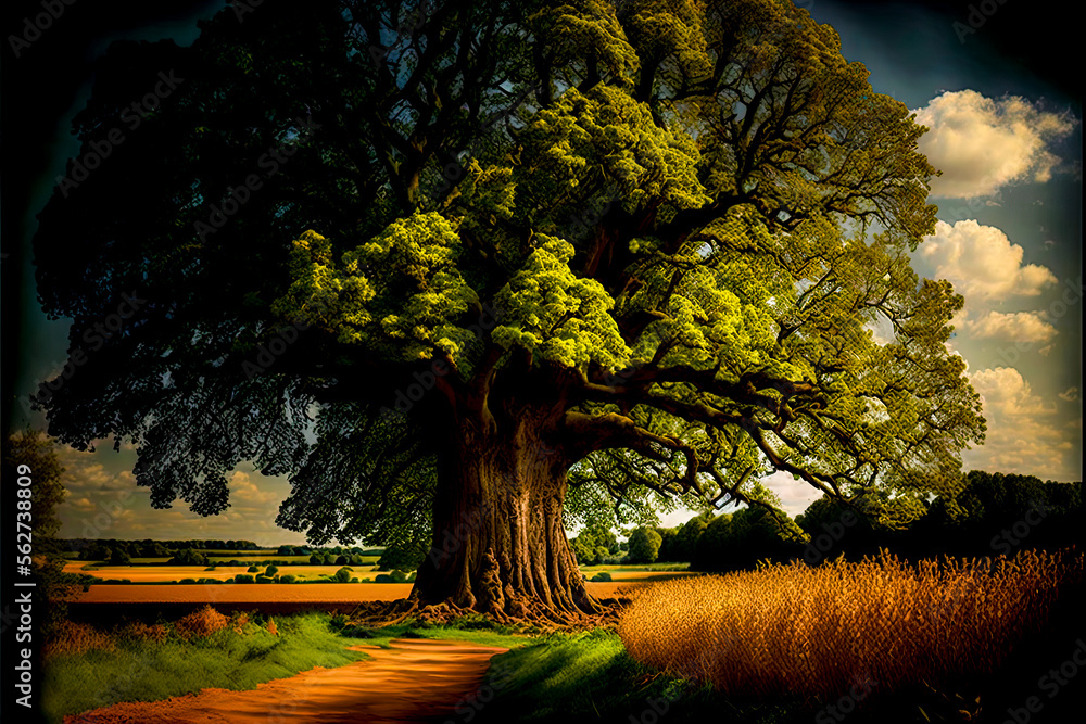 Aufkleber a tree with many branches - generative ai