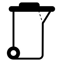 rubbish bin illustration