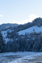 winter in the mountains