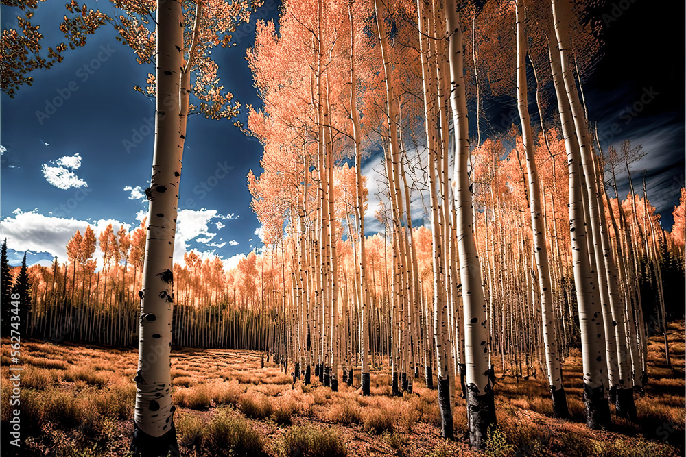 Poster a forest of trees - generative ai
