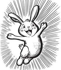 Happy rabbit