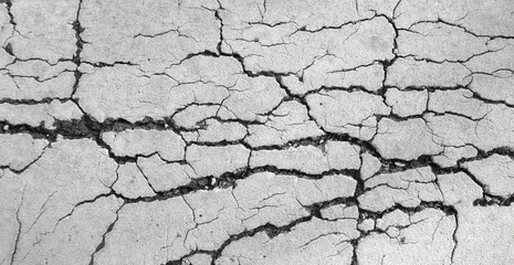 cracked texture of the ground