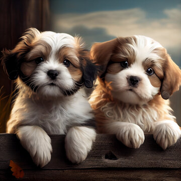 Shih Tzu created using Midjourney generative AI	