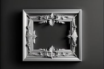 Classic photo frame background created with Generative AI
