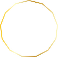 gold line border frame decoration