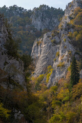 Fototapeta na wymiar View of Horma Canyon of Kastamonu, 3 km walking path from wood in a beautiful nature with river and waterfall