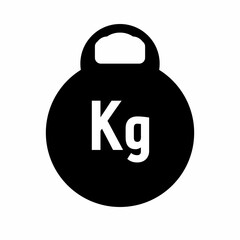 Weight Kg Icon. Weight Kilogram Icon.