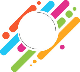 Abstract lines background. Geometric shapes background Editable text template. Business label and logo mockup. Vector illustration.