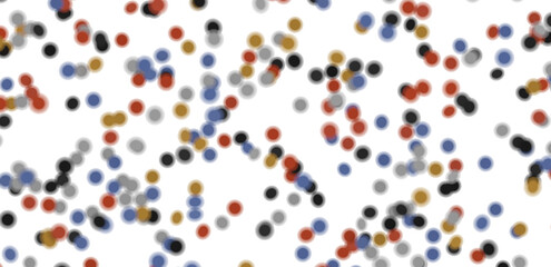 Multicolored paper confetti on transparent background. Realistic confetti flying. Colorful scattered items to holiday decorations.