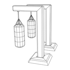 Punching bag for training boxing power punch