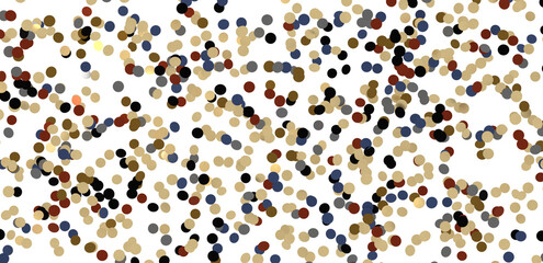 Multicolored paper confetti on transparent background. Realistic confetti flying. Colorful scattered items to holiday decorations.