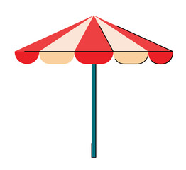 beach umbrella isolated