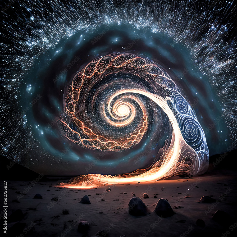 Poster a turtle in space - generative ai