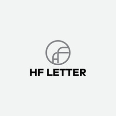 HF Letter logo design victor art