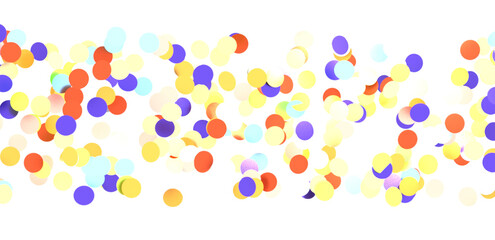  Multicolored confetti on white