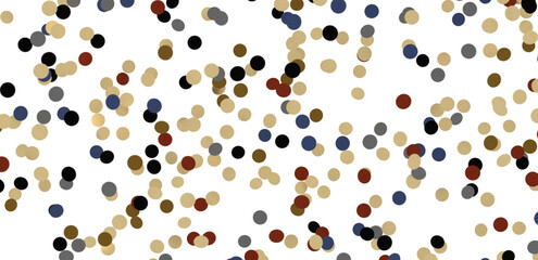 Gold confetti background, isolated on transparent background