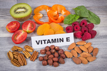 Nutritious food containing natural vitamin E and minerals. Healthy eating