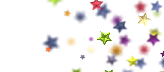 Holiday colour decoration, glitter frame isolated -