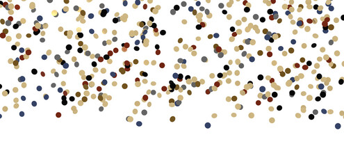 confetti png. Gold confetti falls from the sky. - in 3d png
