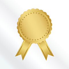 Download Circle Gold Badge Vector Template