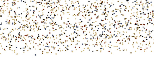 Sunburst and colorful confetti background frame illustration