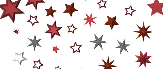 Holiday golden decoration, glitter frame isolated - in red