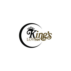 Kings Lovely modern luxury music brand logo