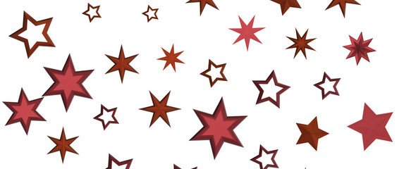 Festive christmas card. Isolated illustration white background. - in red