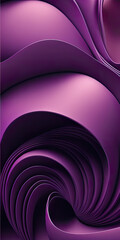 abstract purple lines and curved shapes. smartphone wallpaper. Generative AI