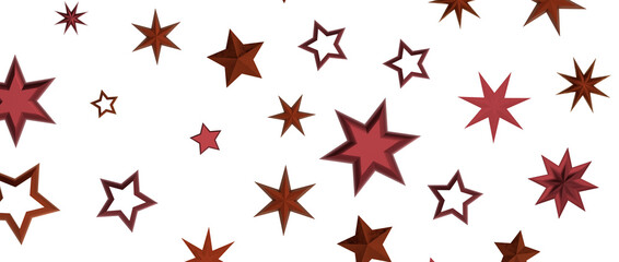 Obraz premium golden stars - in red