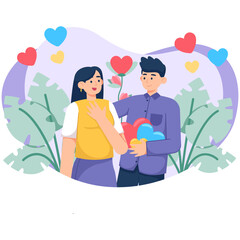 Giving Love Illustration