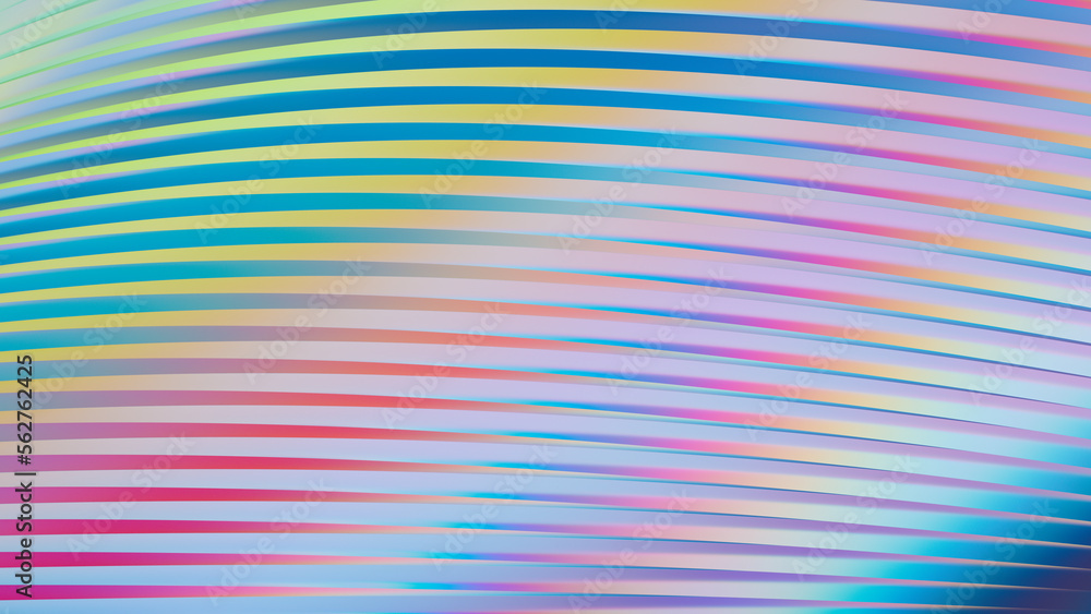 Aufkleber abstract neon background. rainbow abstract background. presentation template. 3d rendering