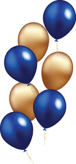 Festive balloon frame, vector illustration