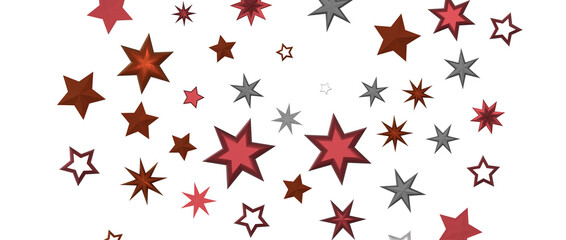 stars background, sparkle lights confetti falling. magic shining Flying christmas stars on night