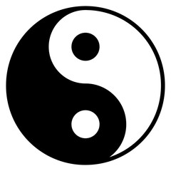 Yin Yang Icon - obrazy, fototapety, plakaty