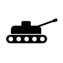 Fototapeta premium Tank icon. War and military industry. Vector.