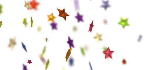 Holiday colour decoration, glitter frame isolated -