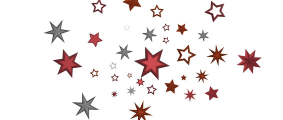 Holiday golden decoration, glitter frame isolated - in red