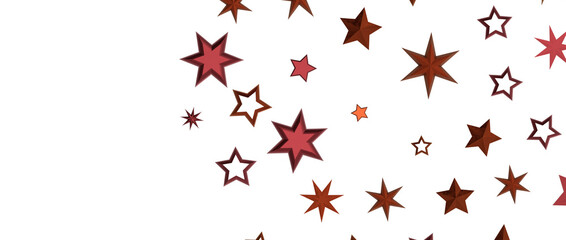 golden stars - in red