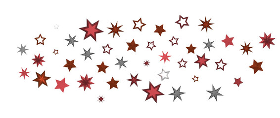 stars. Confetti celebration, Falling golden abstract decoration for party, birthday celebrate,