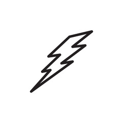 lightning bolt icon design vector template
