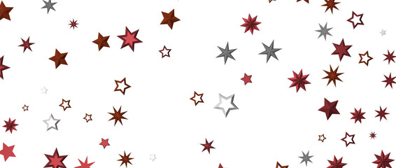 Festive christmas card. Isolated illustration white background. - in red