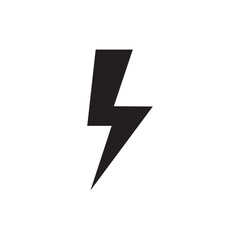 lightning bolt icon design vector template