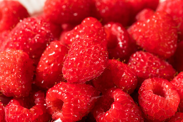 Raw Organic Red Raspberries