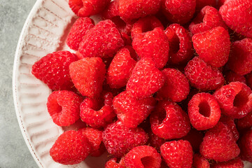 Raw Organic Red Raspberries