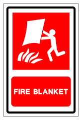 Fire Blanket Symbol Sign, Vector Illustration, Isolate On White Background Label. EPS10