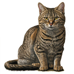 Fototapeta premium European wildcat (Felis silvestris) Cat Vector